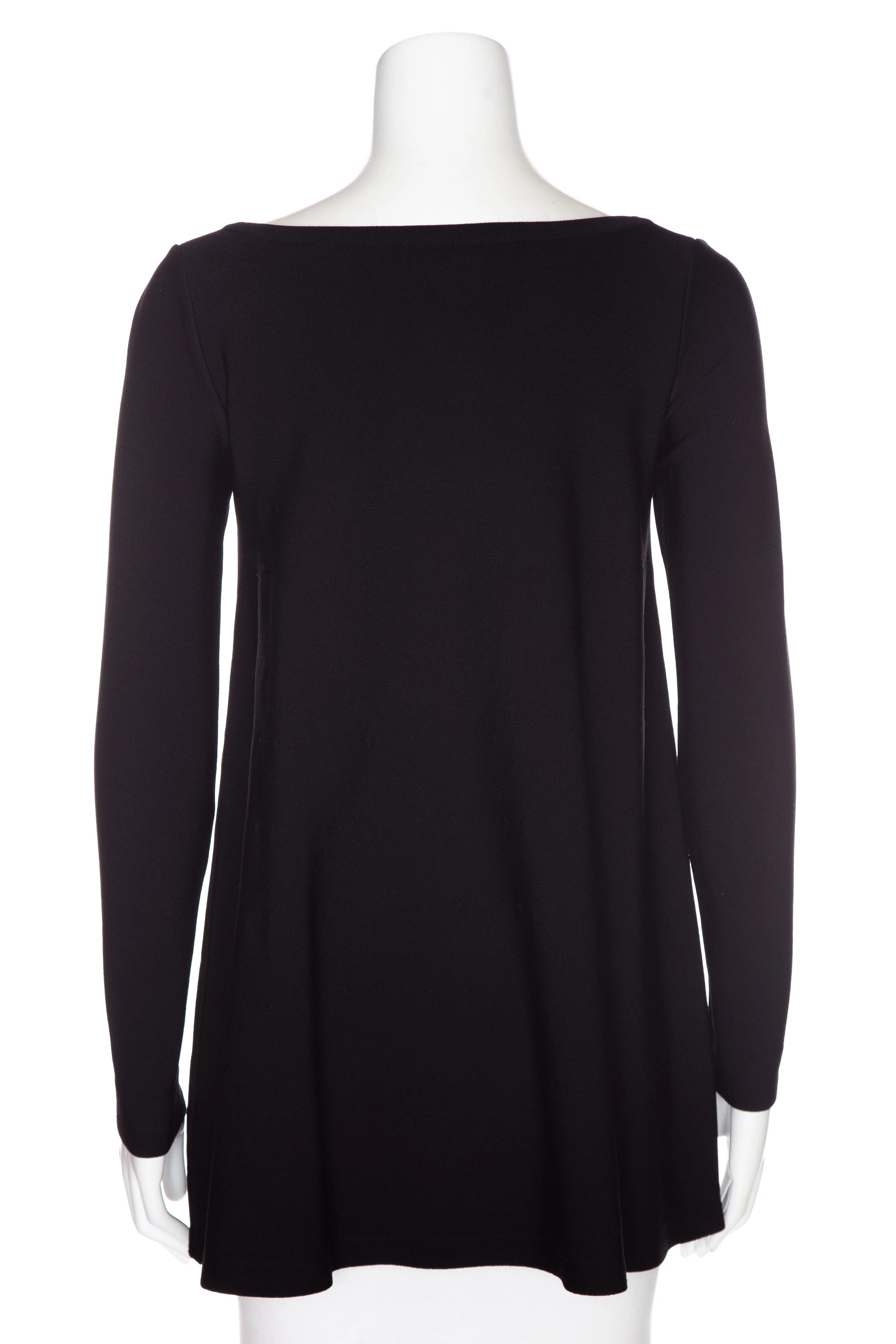 Alaia Black Long Sleeve Blouse SZ 36 - Image 3
