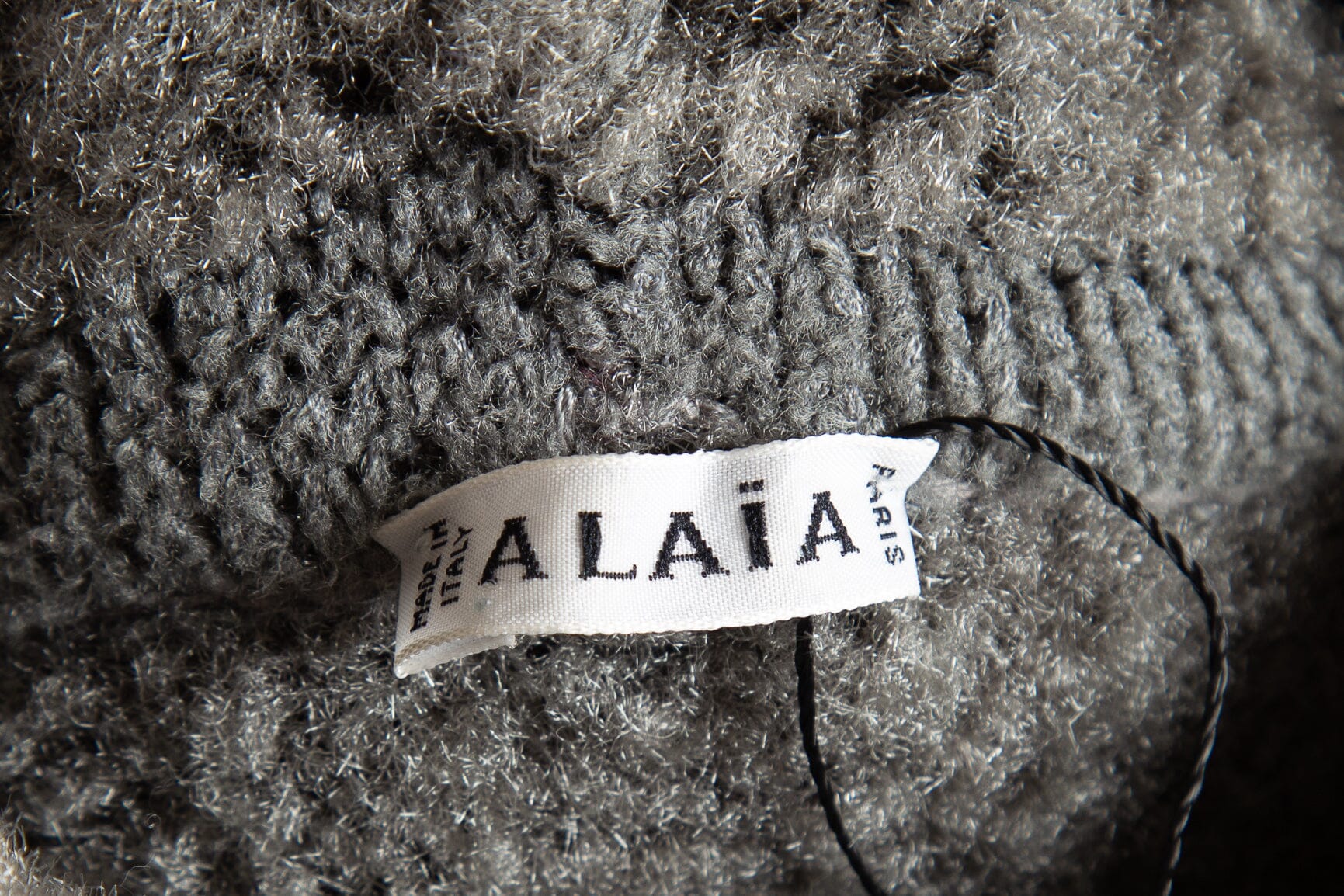 Alaïa Grey Turtle Neck Bell Sleeve Sweater SZ XS - Image 4