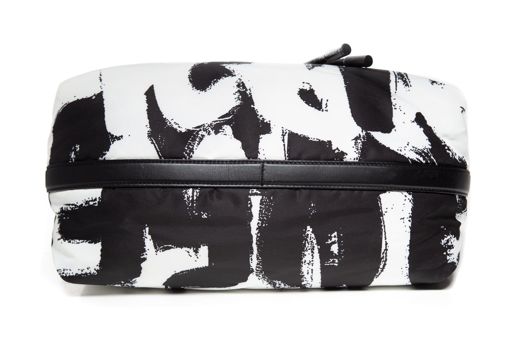 Alexander McQueen Black and White Colorblock Pattern "Ball Bundle" Shoulder Bag - Image 5