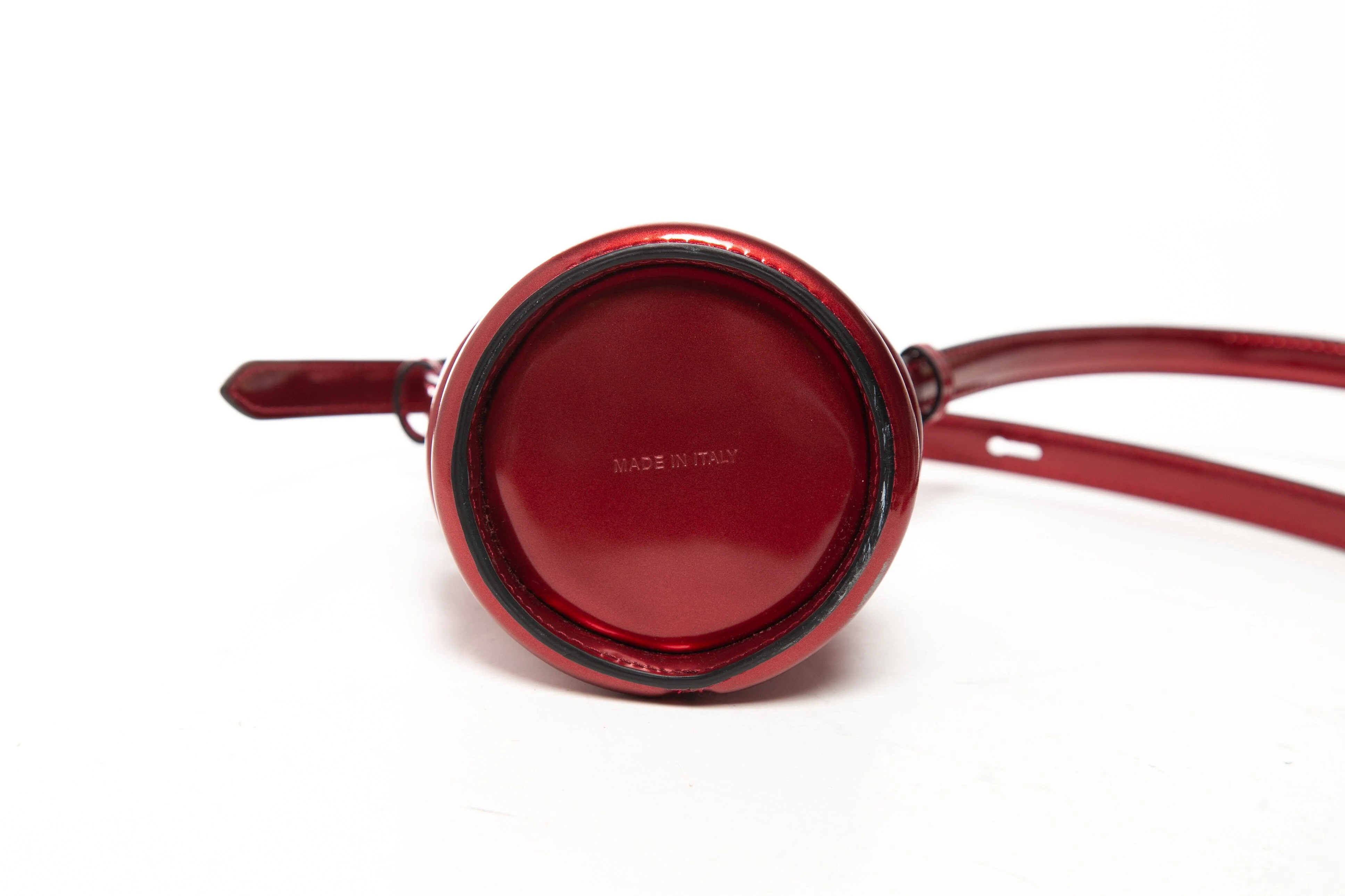 Alexander McQueen "The Curve" Red Bucket Bag - Image 3
