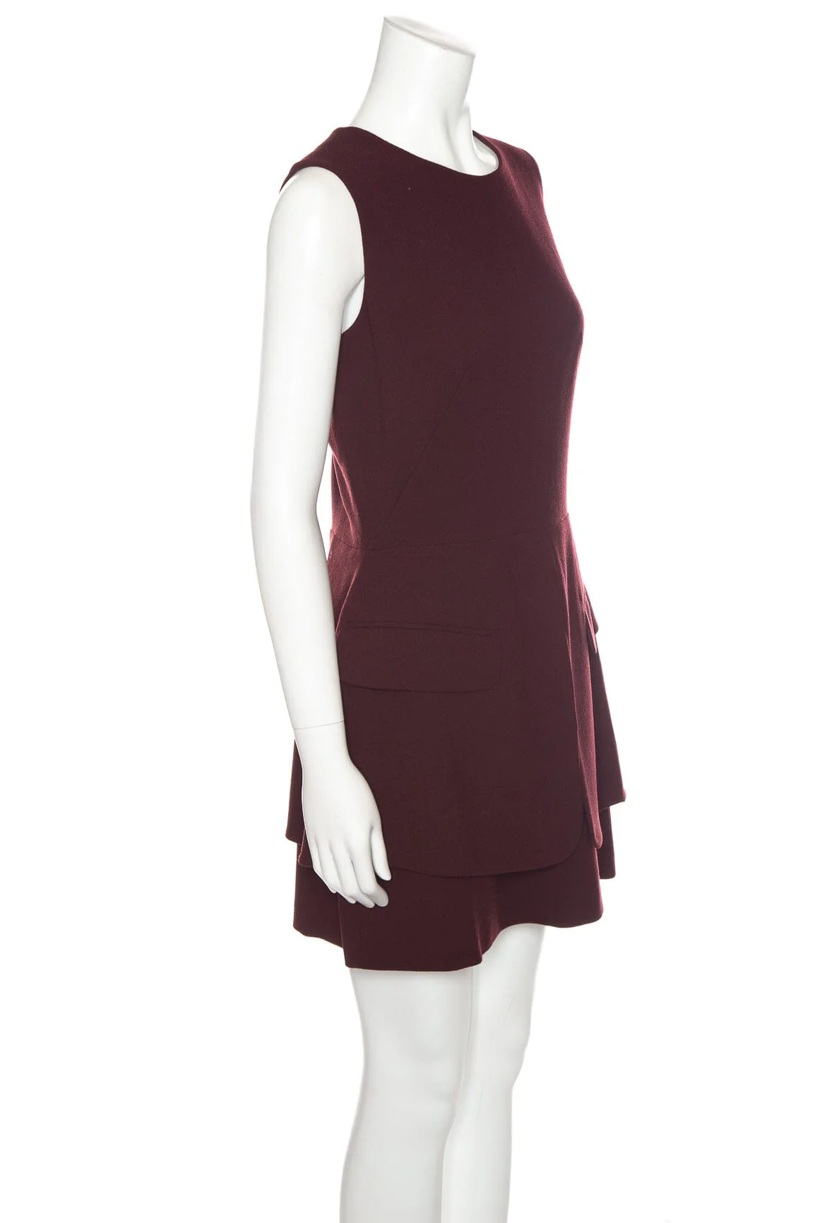 Alexander McQueen Wine Dress SZ 44 NWT - Image 2