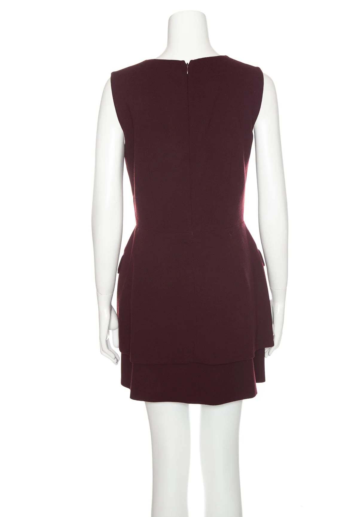 Alexander McQueen Wine Dress SZ 44 NWT - Image 3
