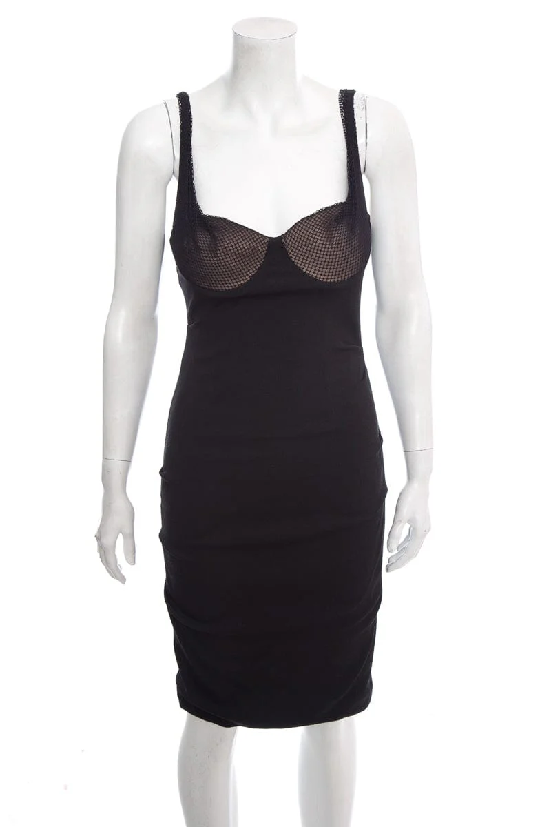 Alexander Wang Black Fitted Dress SZ 2