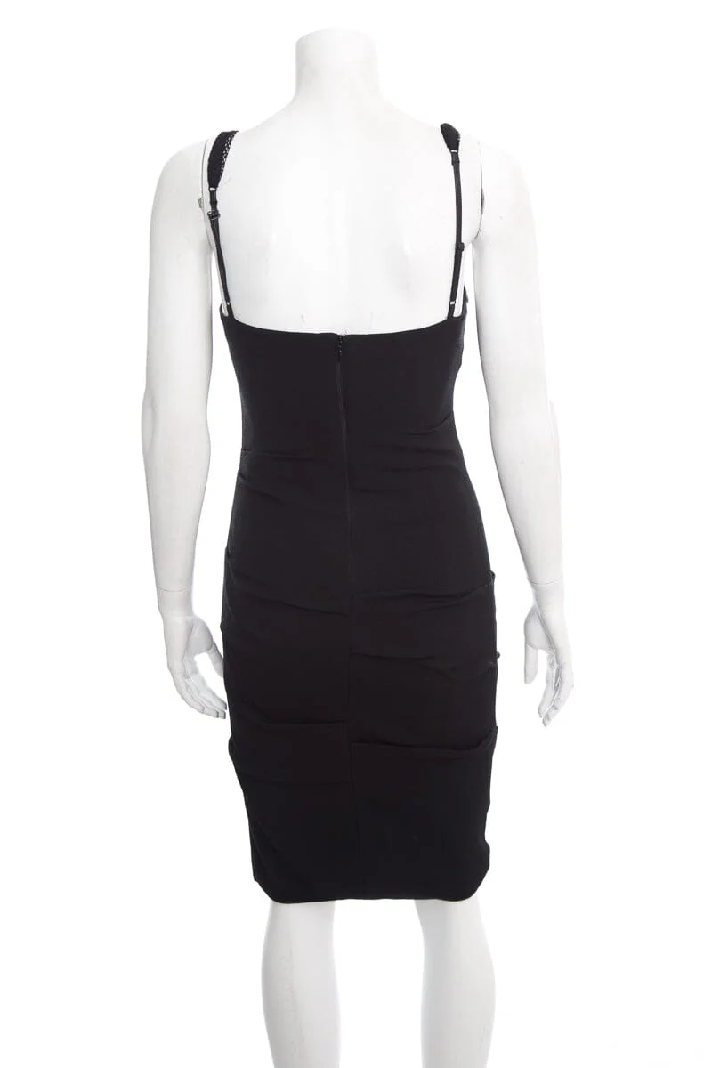 Alexander Wang Black Fitted Dress SZ 2 - Image 3