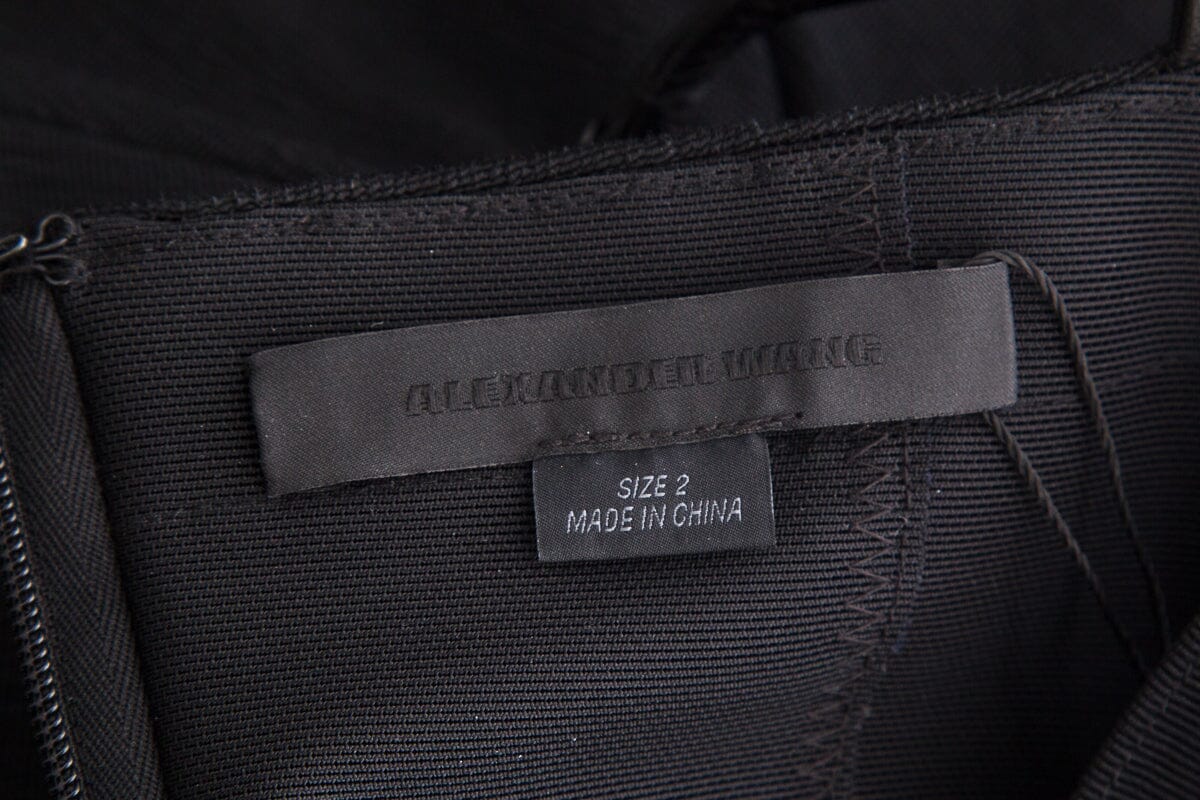 Alexander Wang Black Fitted Dress SZ 2 - Image 5