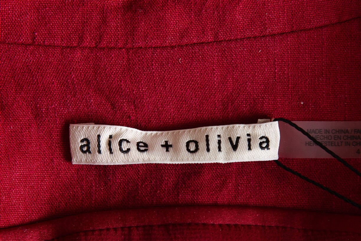 Alice and Olivia Red Vest and Short Set SZ 4 - Image 4
