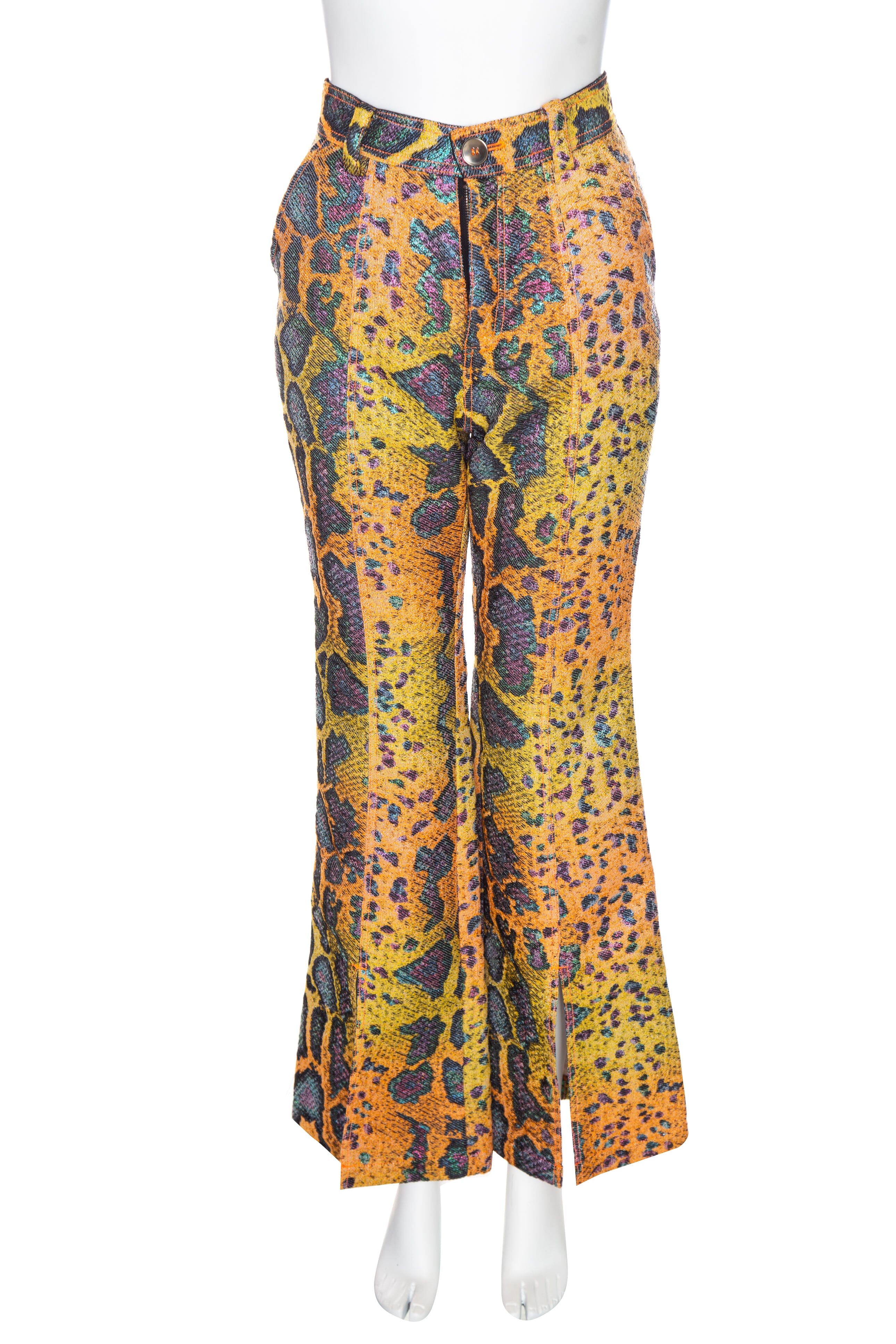 Angel Chen Multi Color Pytnon Print Pant SZ 8