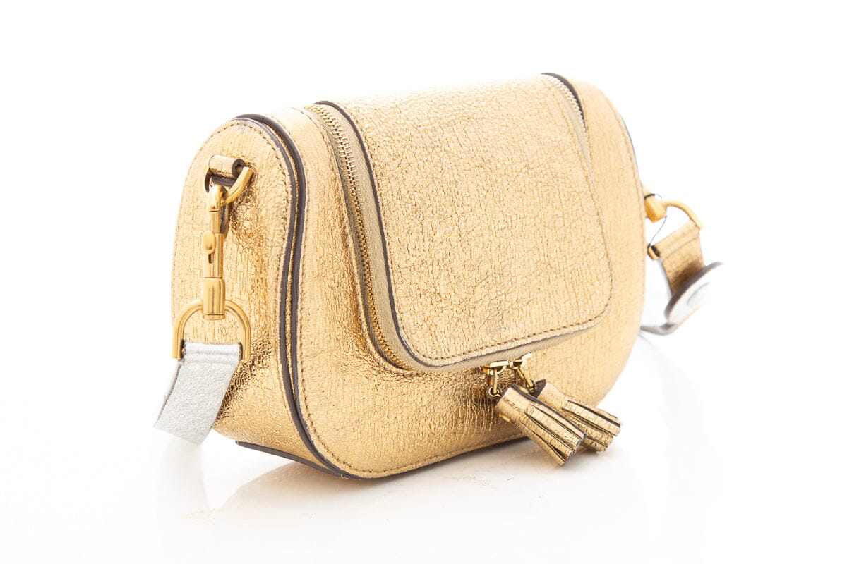 Anya Hindmarch Gold Metallic Handbag - Image 3