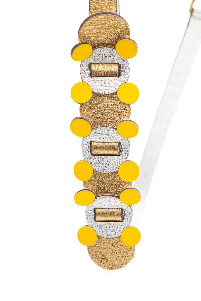 Anya Hindmarch Gold Metallic Handbag - Image 7