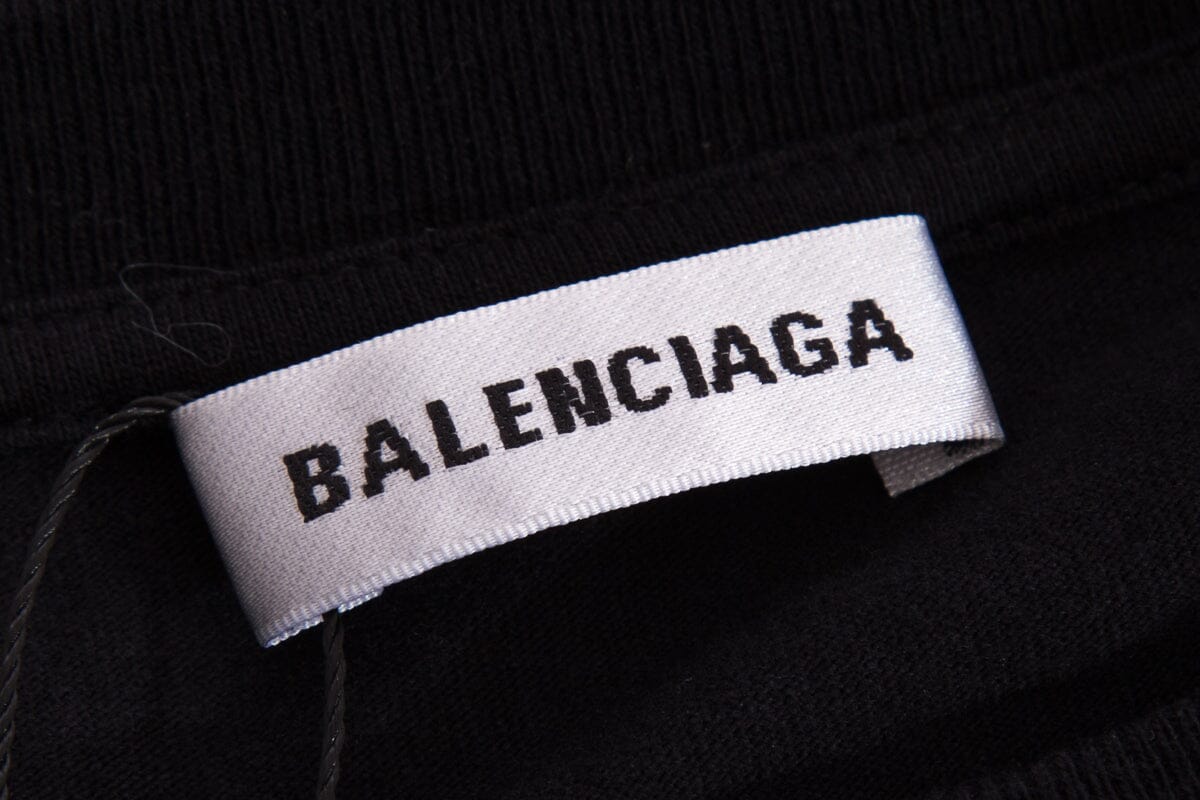 Balenciaga Black "You Are The World" Graphic T-Shirt SZ L - Image 4