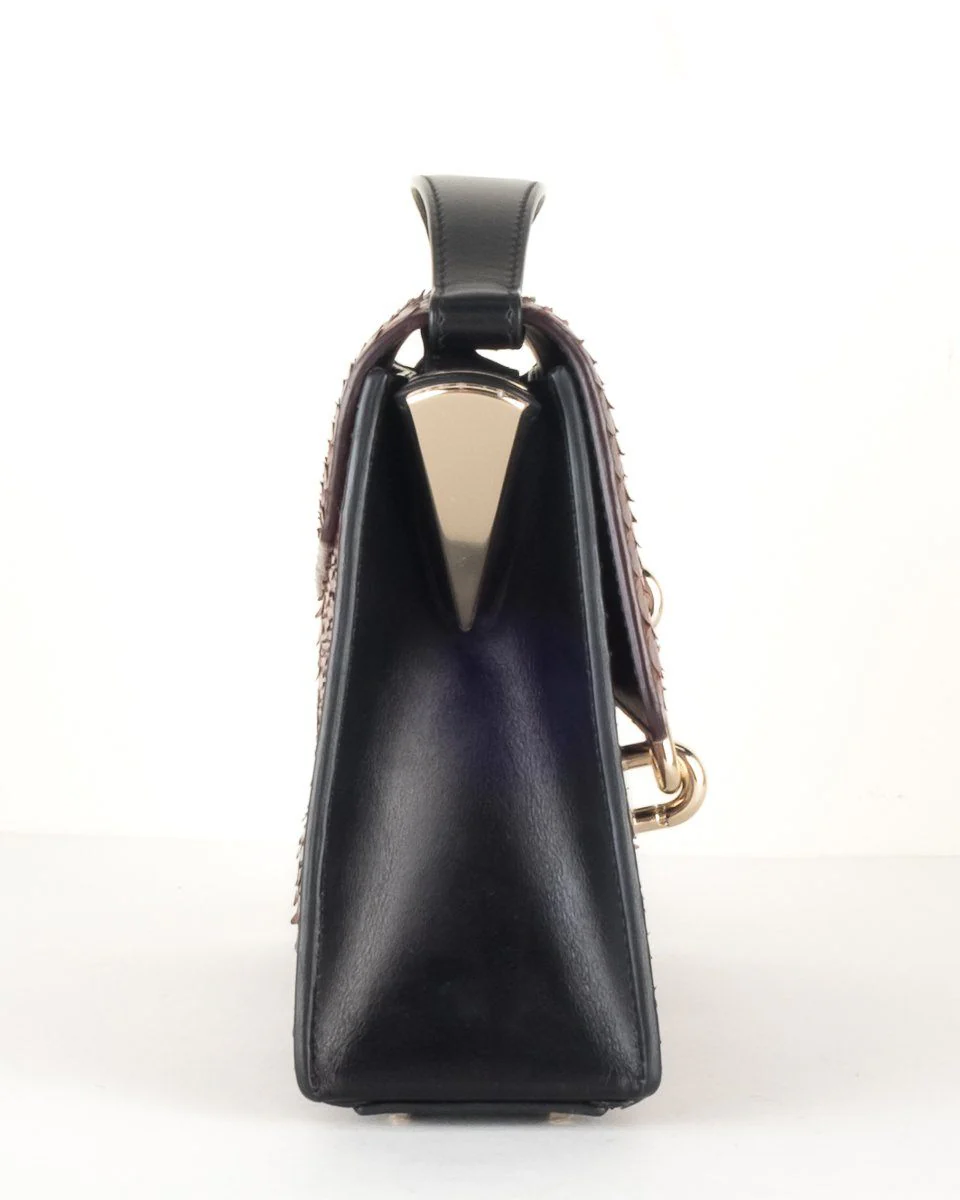 Balenciaga Burgundy Python Shoulder Bag - Image 3