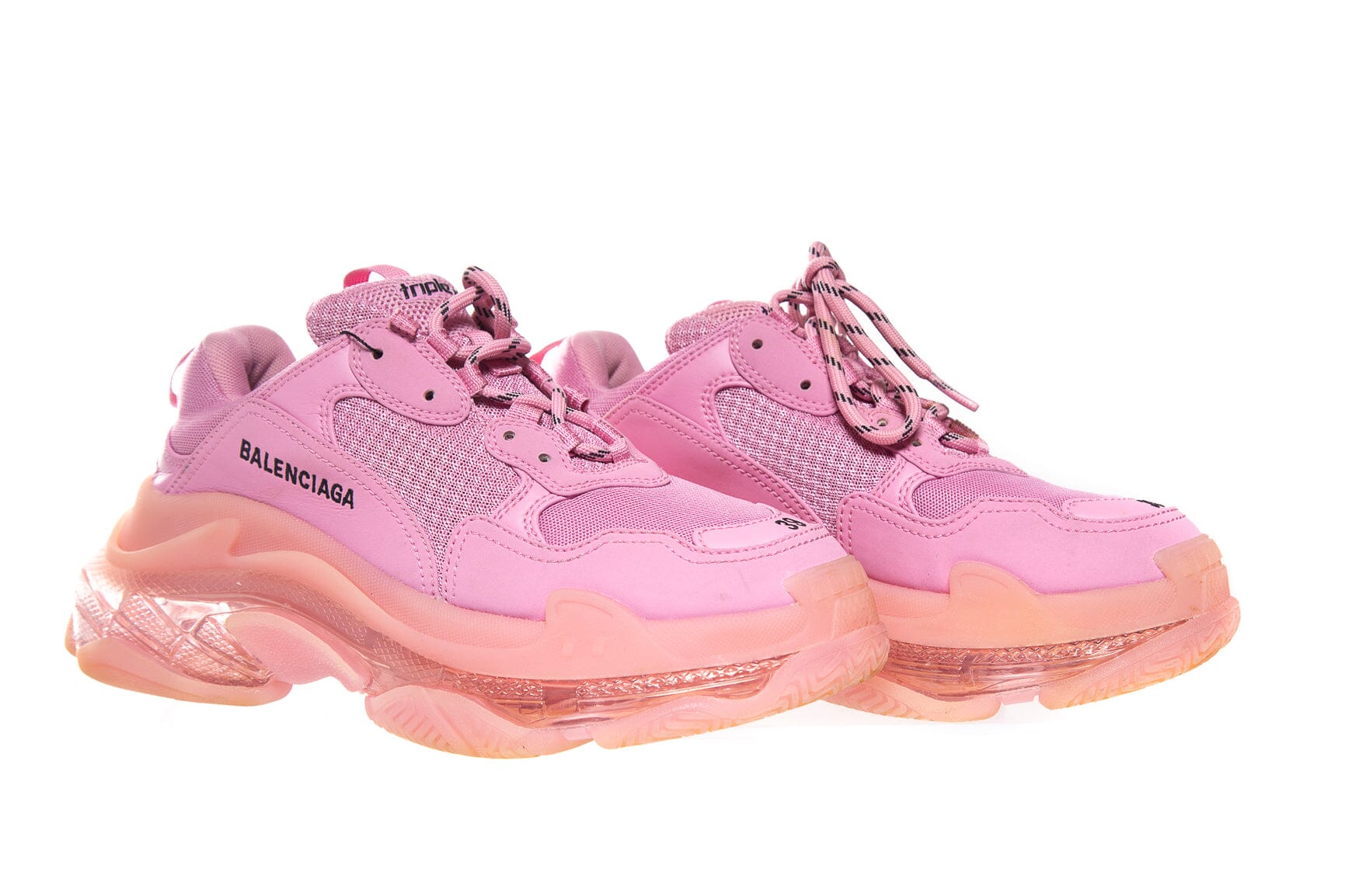 Balenciaga Pink Chunky Platform Sneakers SZ 39 - Image 3