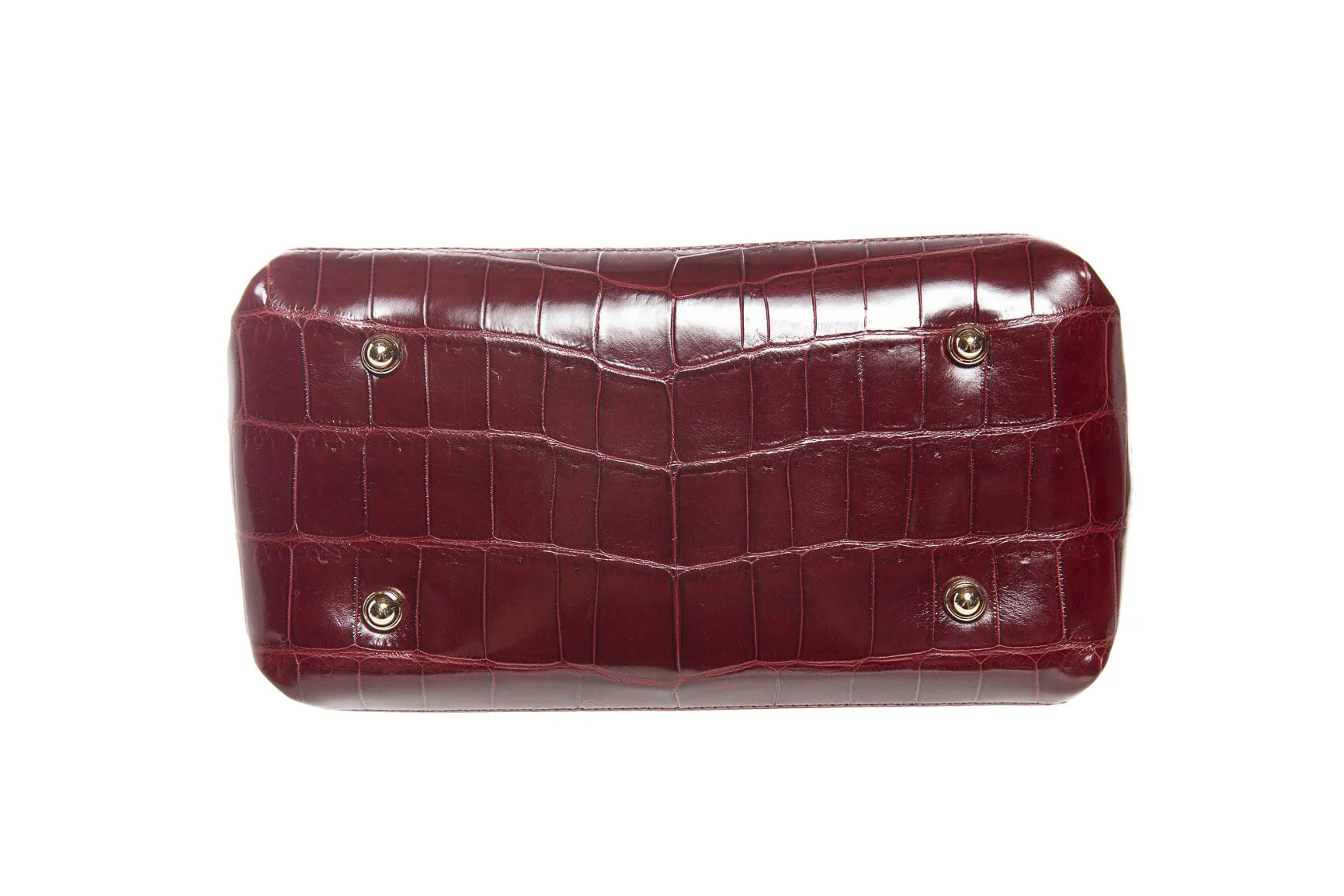 BC Luxury Red Crocodile Shoulder Bag - Image 5