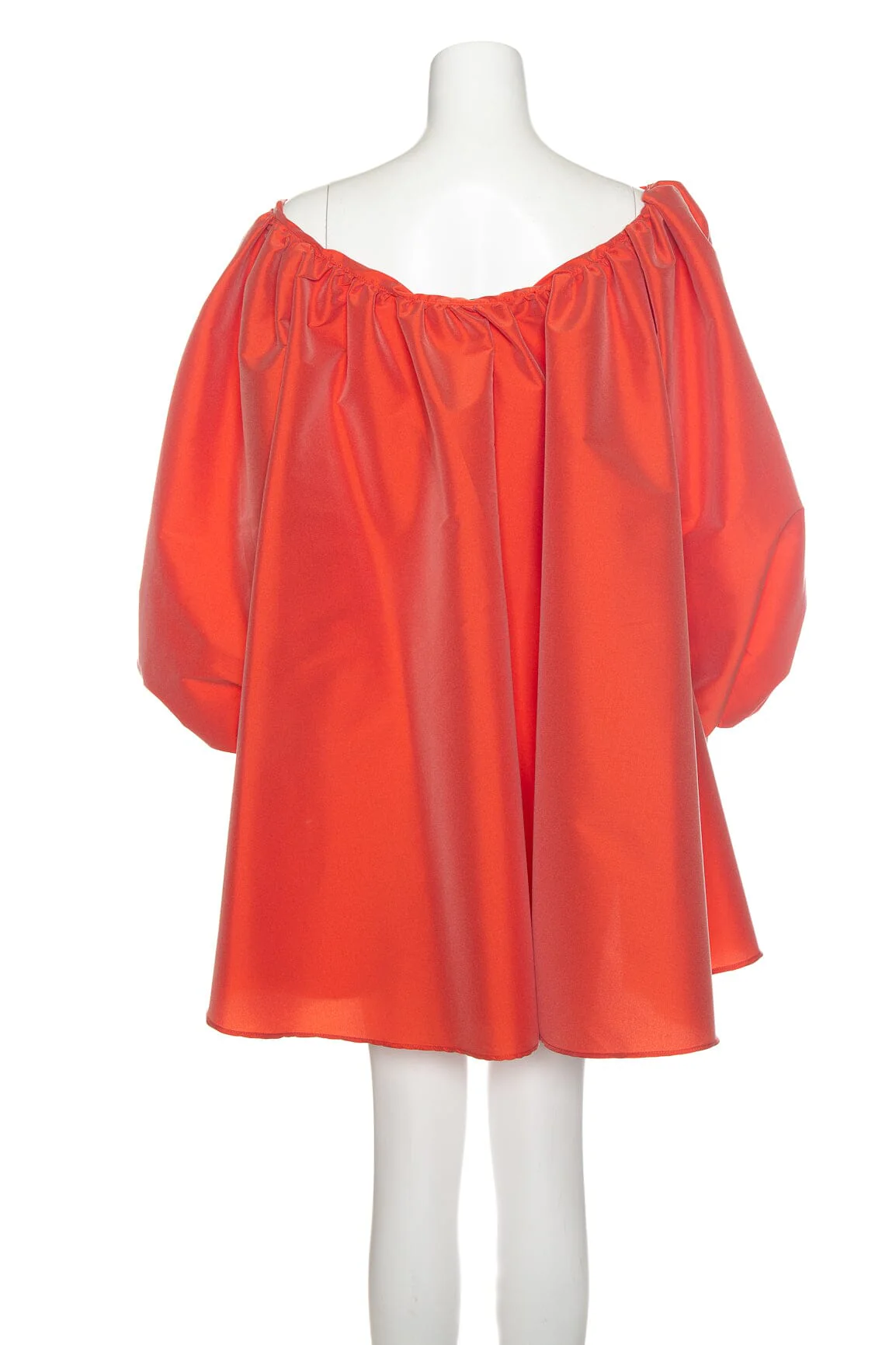 Bernadette Neon Orange Off the Shoulder Mini Dress SZ 36 - Image 3