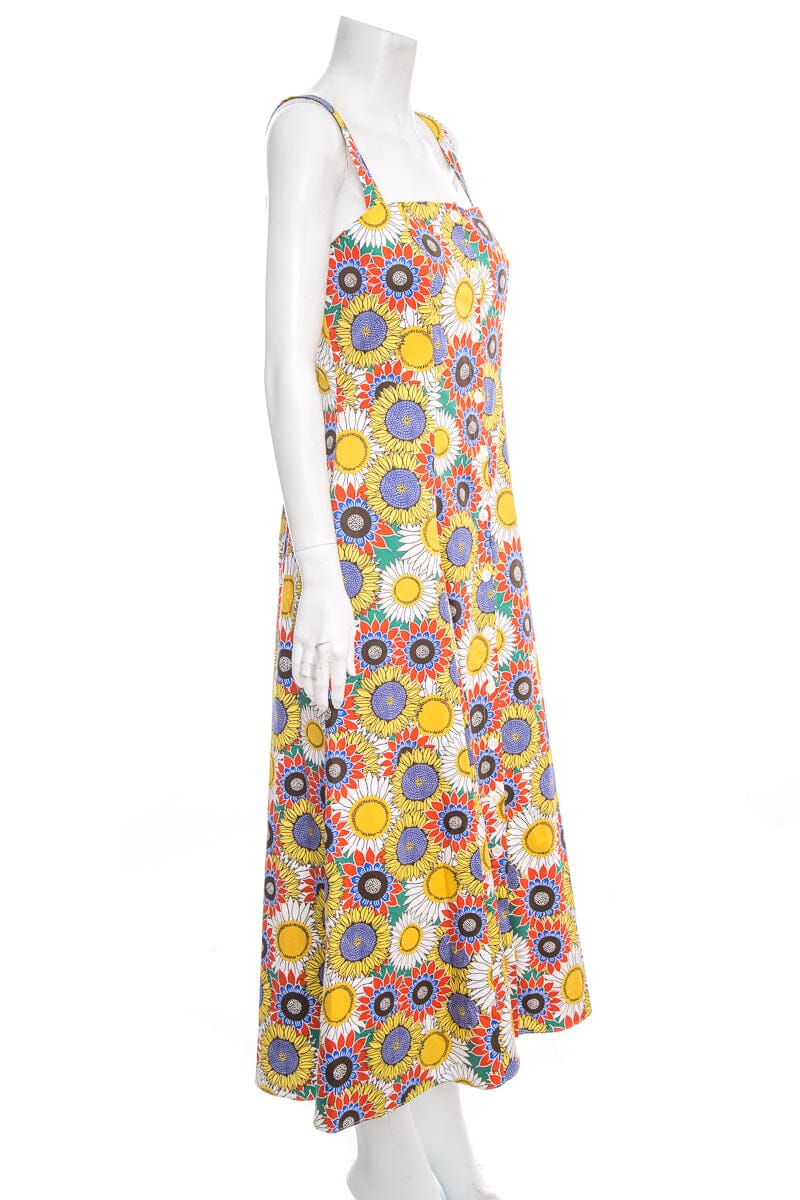 Borgo De Nor Multicolor Sunflower Sun Dress SZ 10 NWT - Image 2
