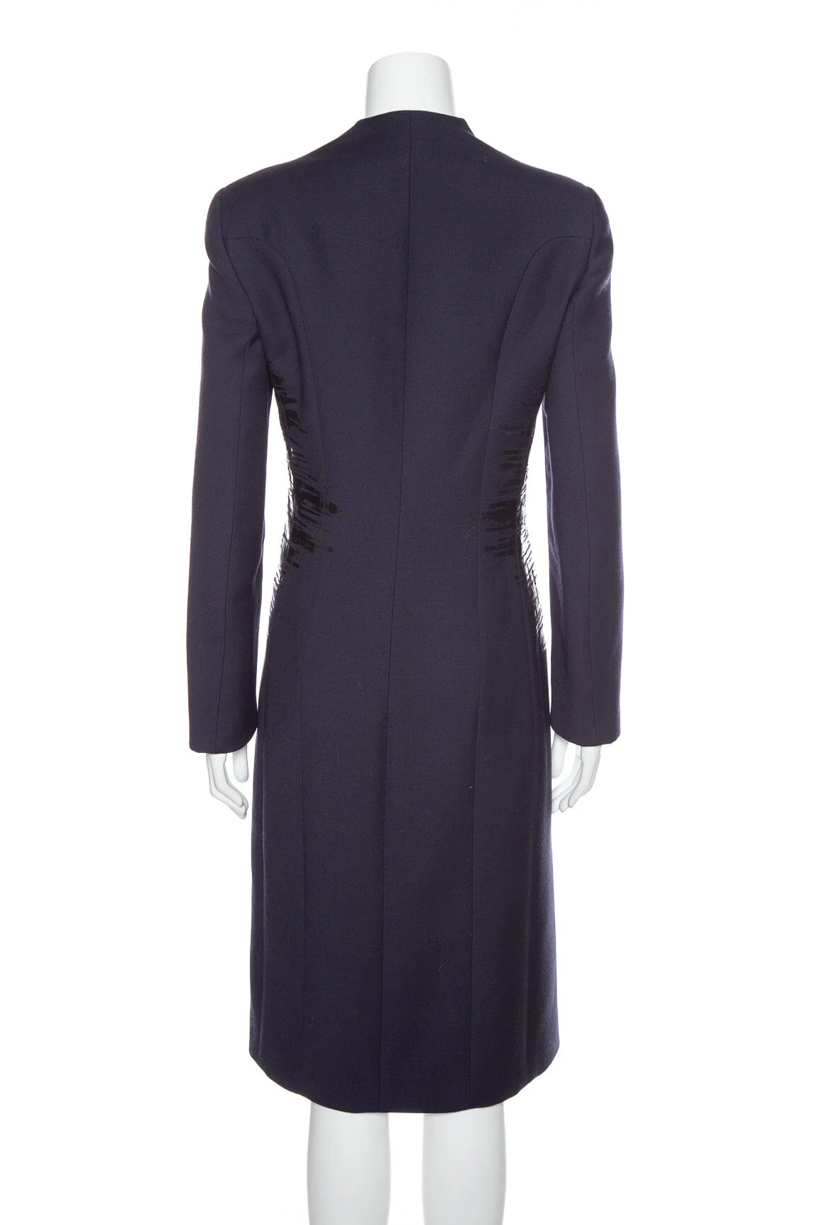 Bottega Veneta Navy Button Down Coat SZ 46 - Image 3
