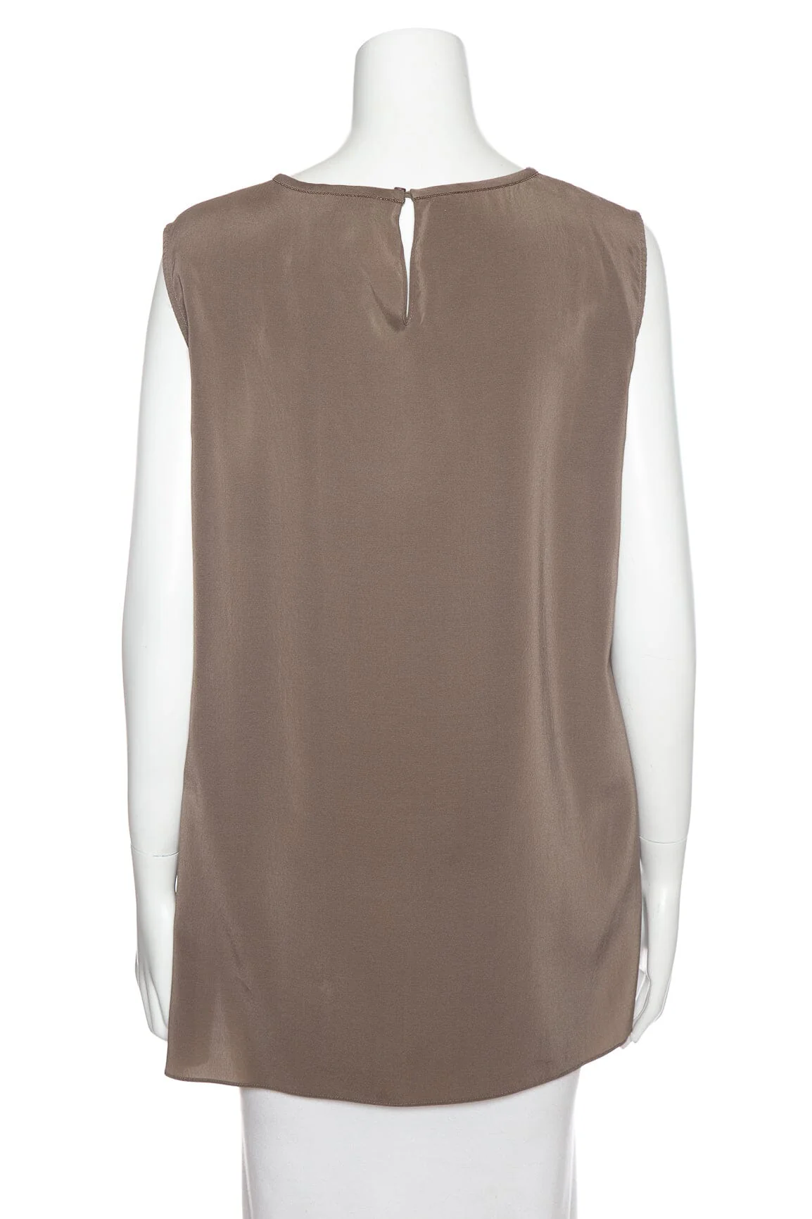 Brunello Cucinelli Brown Silk Tank SZ XXL - Image 3