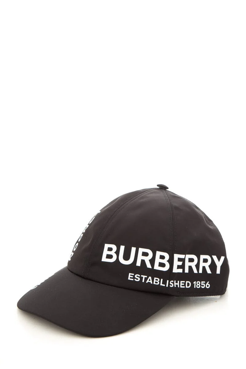 Burberry Black Nylon Baseball Cap SZ M