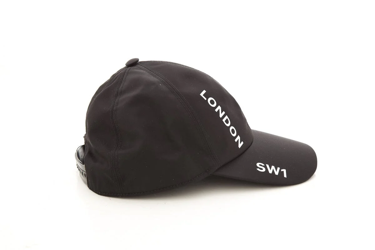 Burberry Black Nylon Baseball Cap SZ M - Image 3