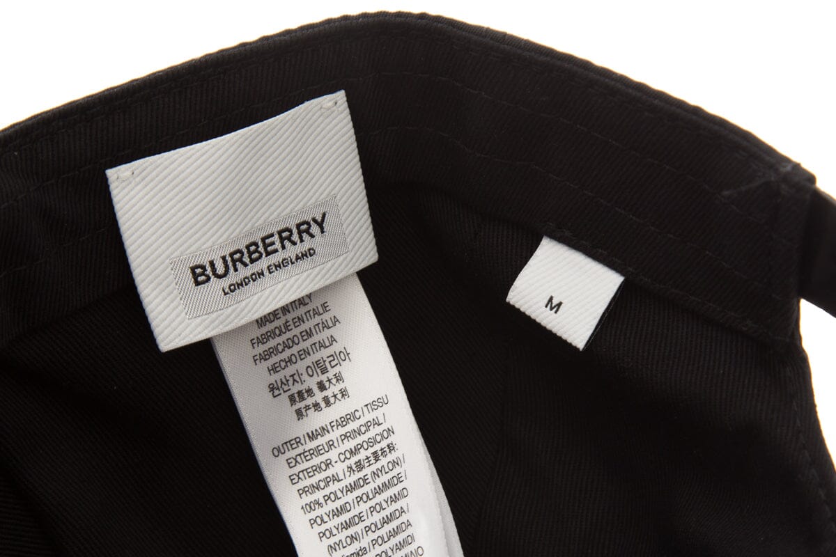 Burberry Black Nylon Baseball Cap SZ M - Image 5