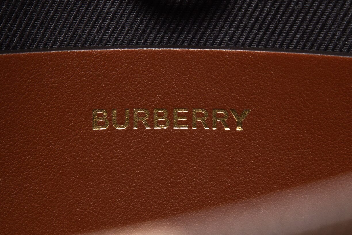 Burberry Canvas Brown Check Mini Freya Tote Bag - Image 7