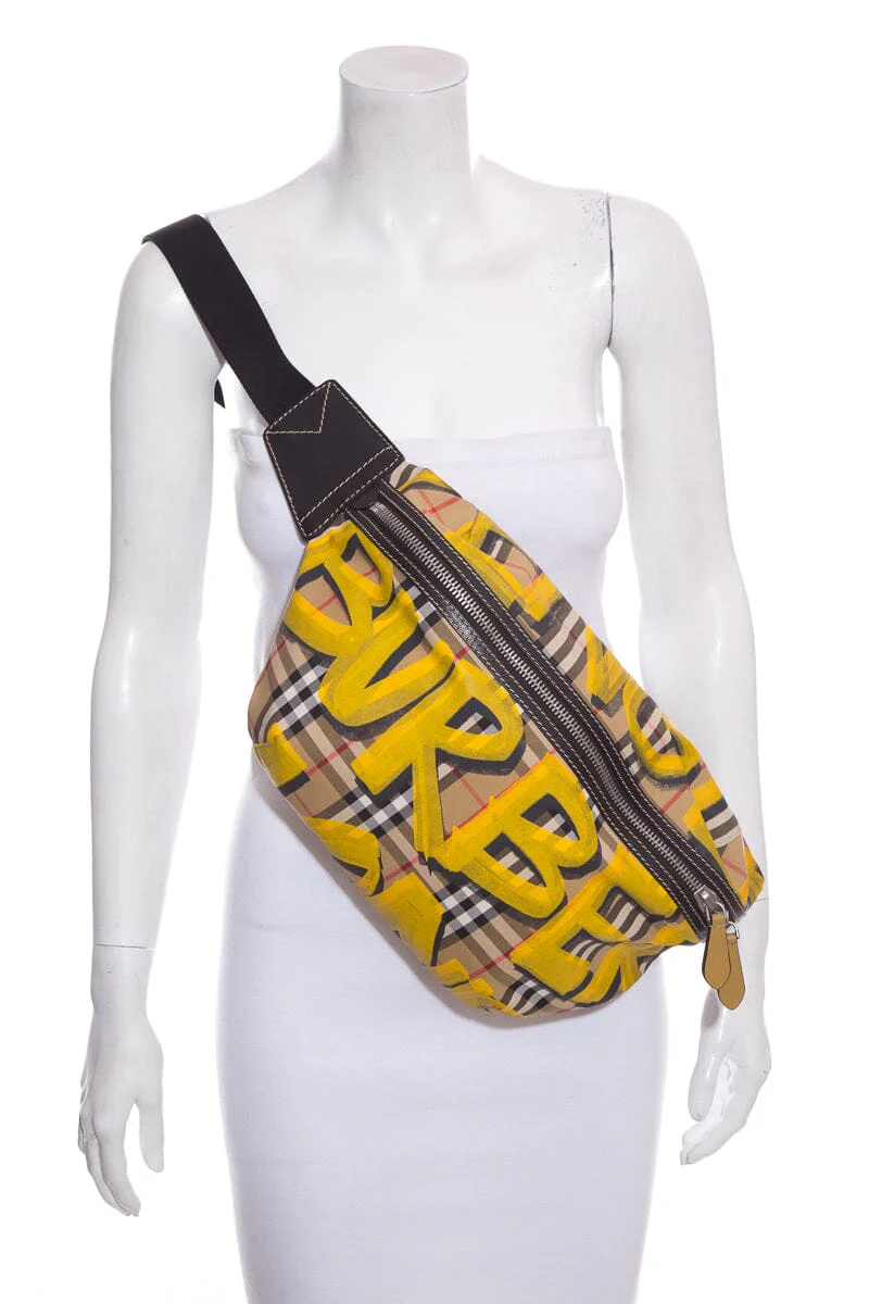 Burberry Yellow Multi Waist Bag - Image 2