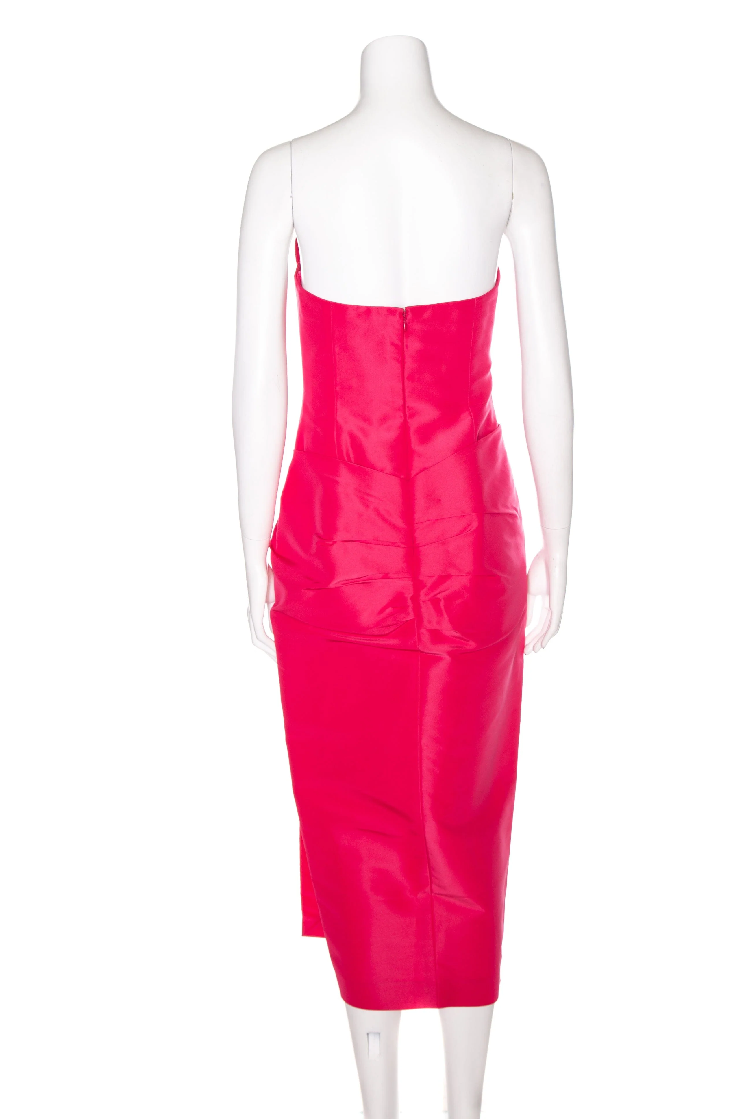 Carolina Herrera Fuchsia Pink Heart Cup Dress SZ 4 NWT - Image 3
