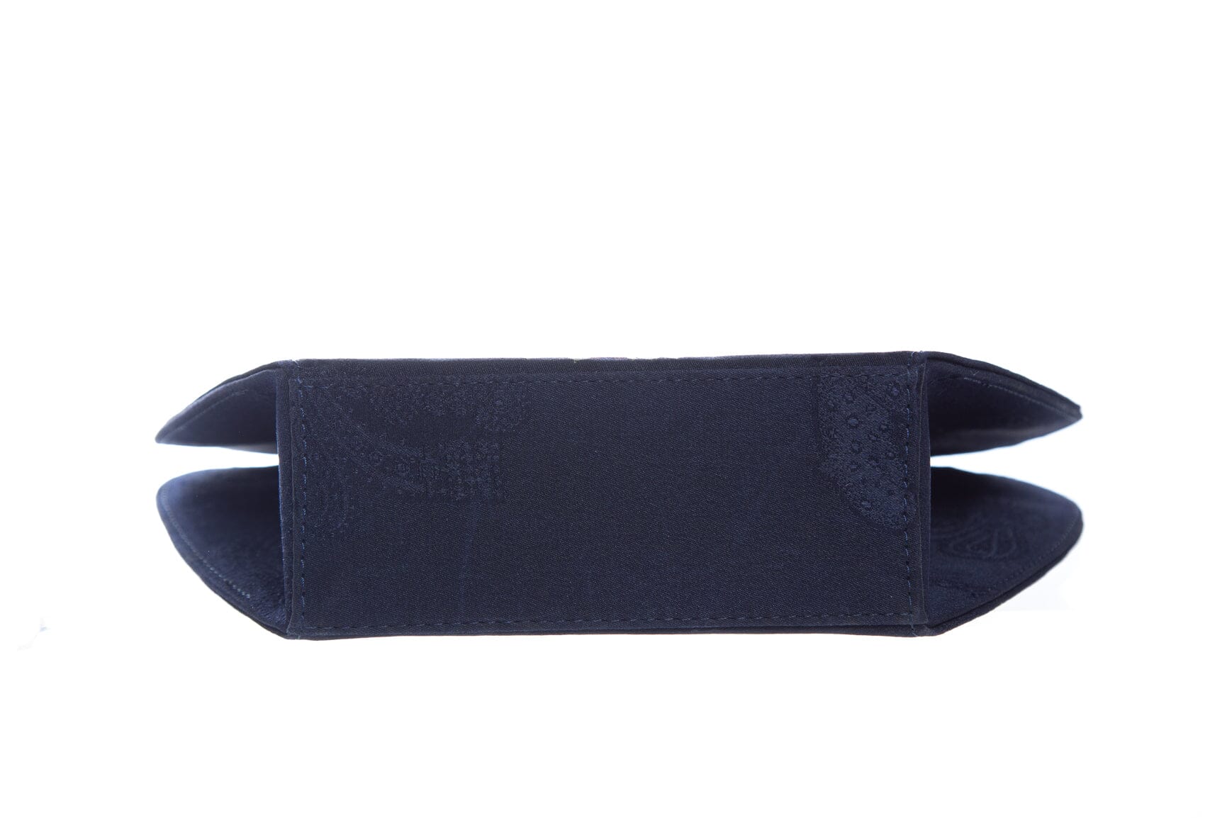 Cartier Vintage Navy Silk Scarf Mini Shoulder Evening Bag - Image 4