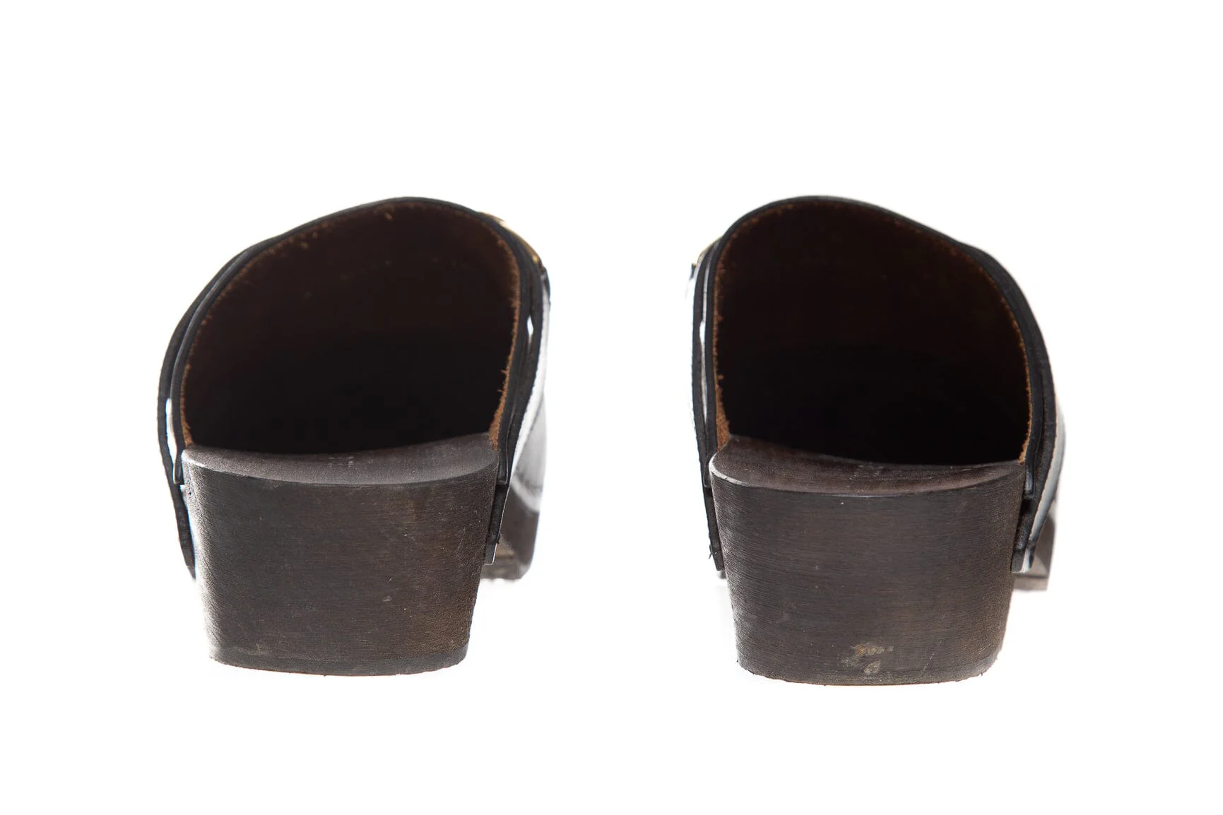Celine Black Leather Les Bois Clogs SZ 38 - Image 4