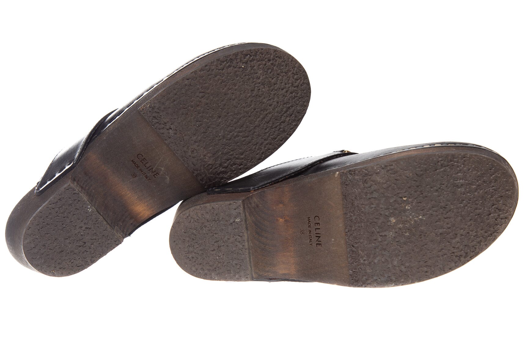 Celine Black Leather Les Bois Clogs SZ 38 - Image 5