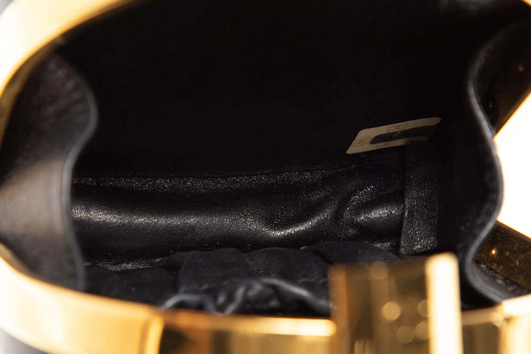 Chanel 1990 Vintage Black Quilted Canvas Mini Box Clutch Bag - Image 6