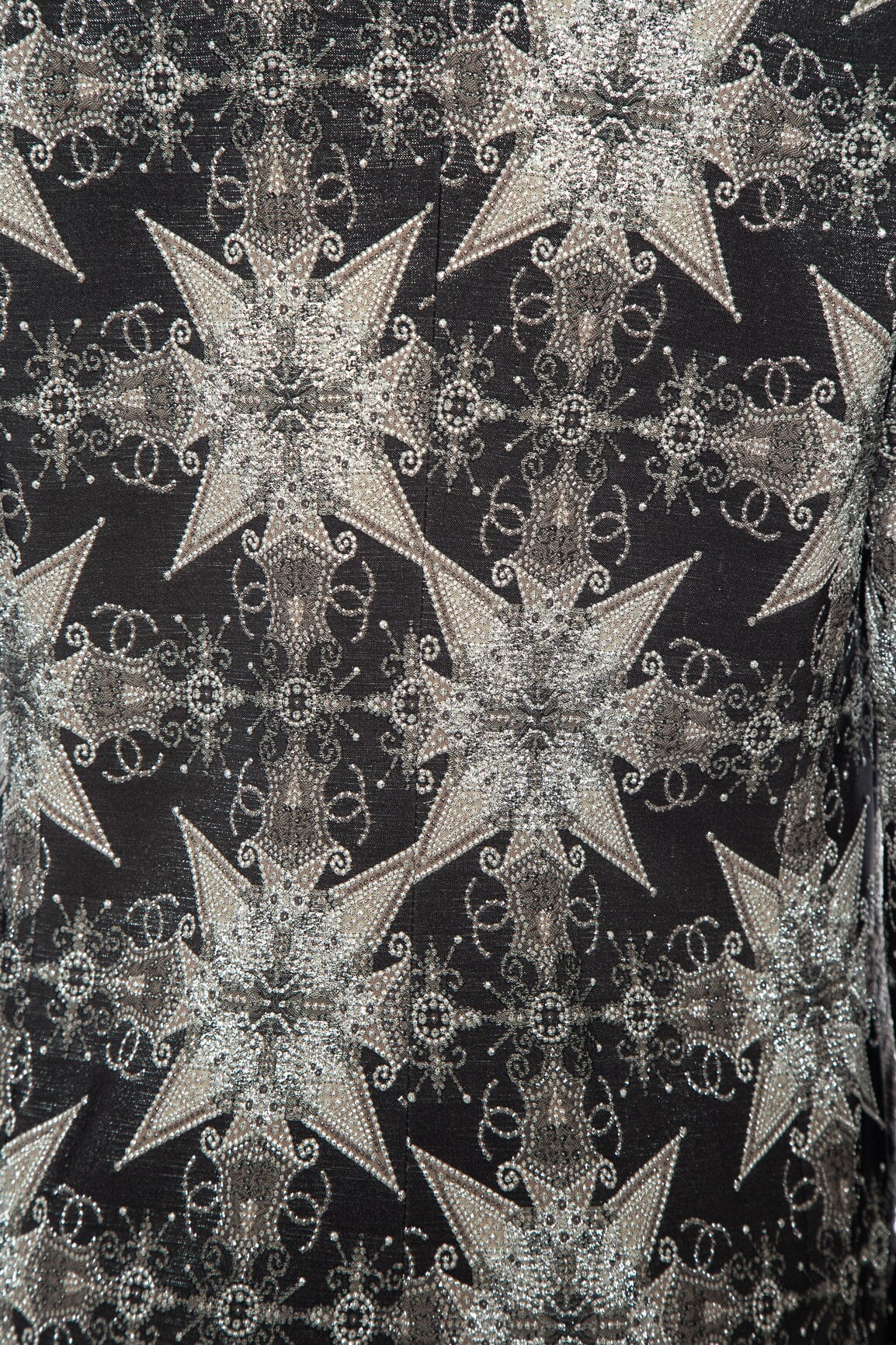Chanel 2006 Spring Paris Black and Silver Embellished 2pc Set SZ 42/44 - Image 7