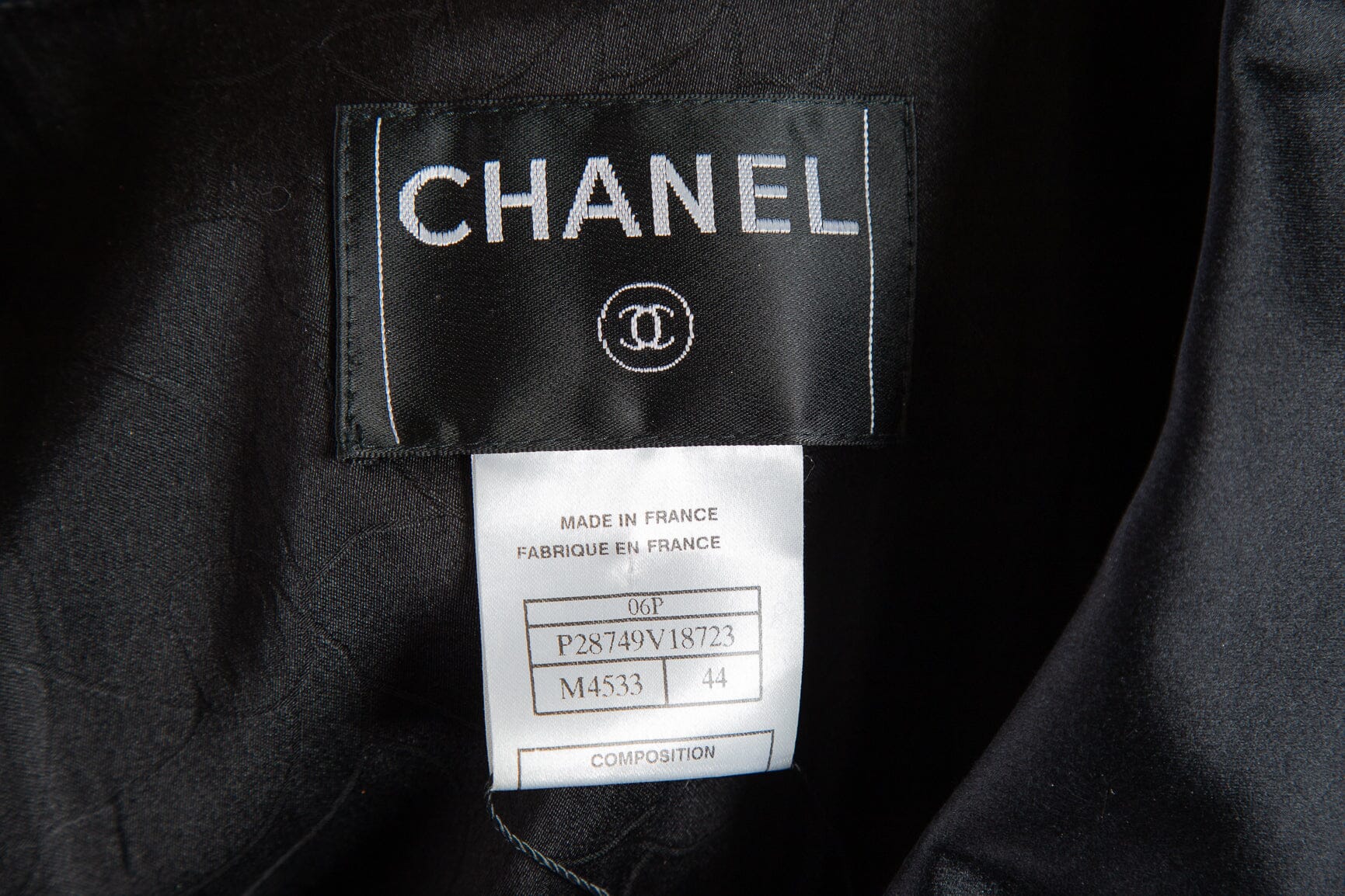 Chanel 2006 Spring Paris Black and Silver Embellished 2pc Set SZ 42/44 - Image 8