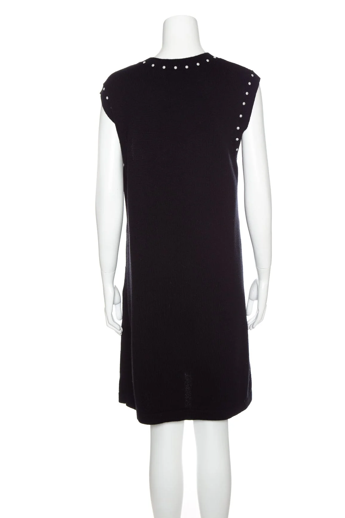 Chanel 2015 Autumn Black Pearl Detailed Dress SZ 40 - Image 3