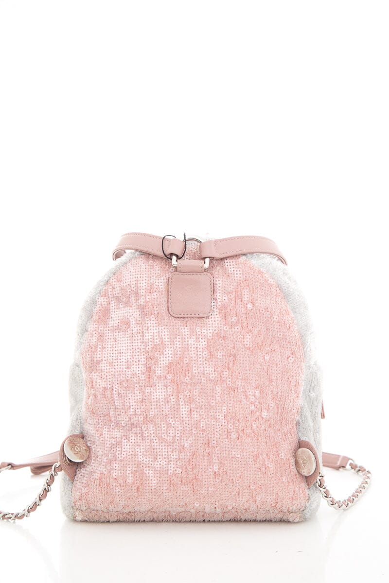 Chanel 2018 Multicolor Sequin Waterfall Tricolor Backpack - Image 4