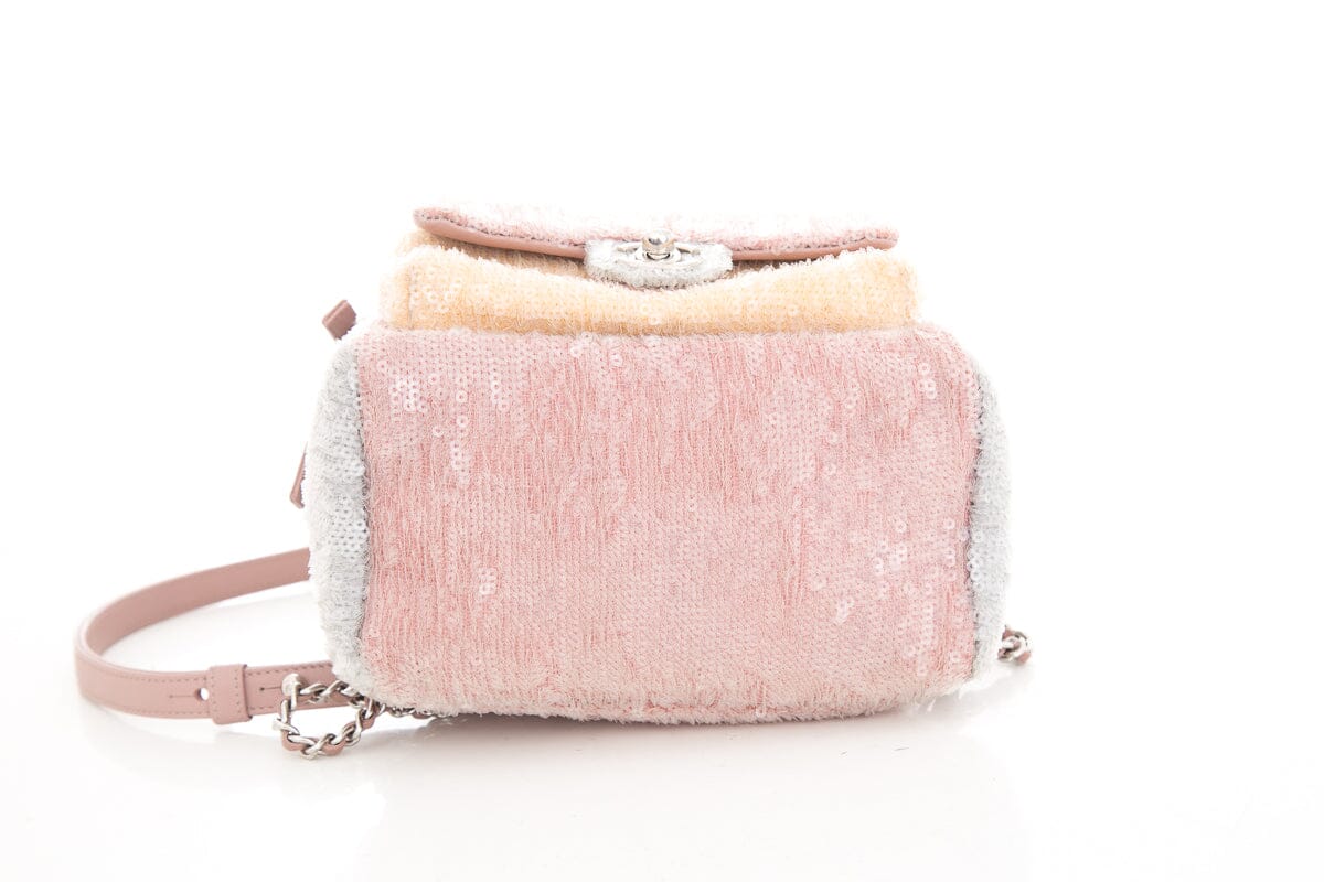 Chanel 2018 Multicolor Sequin Waterfall Tricolor Backpack - Image 5