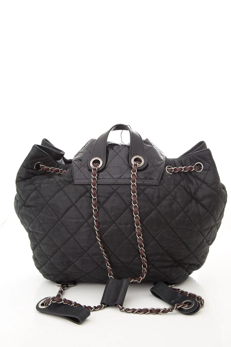 Chanel Black Quilted In The Mix Iridescent Backpack - Image 3