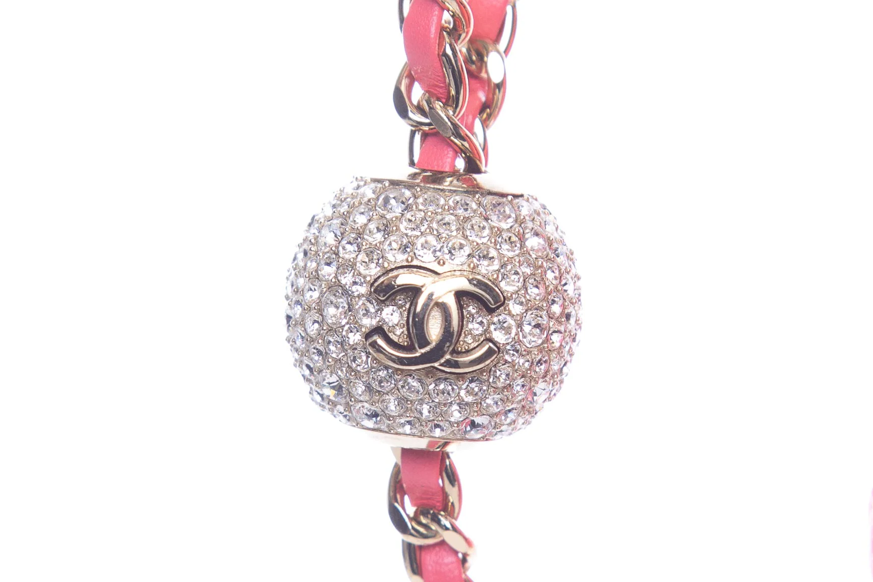 Chanel Hot Pink Velvet Matelasse Pearl Crush Cross-Body - Image 5