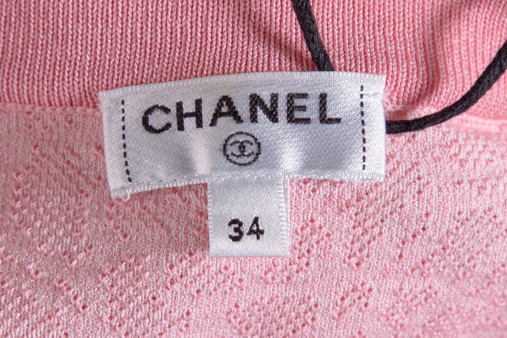 Chanel Pink Terry Cloth Button Down Dress SZ 34 - Image 4