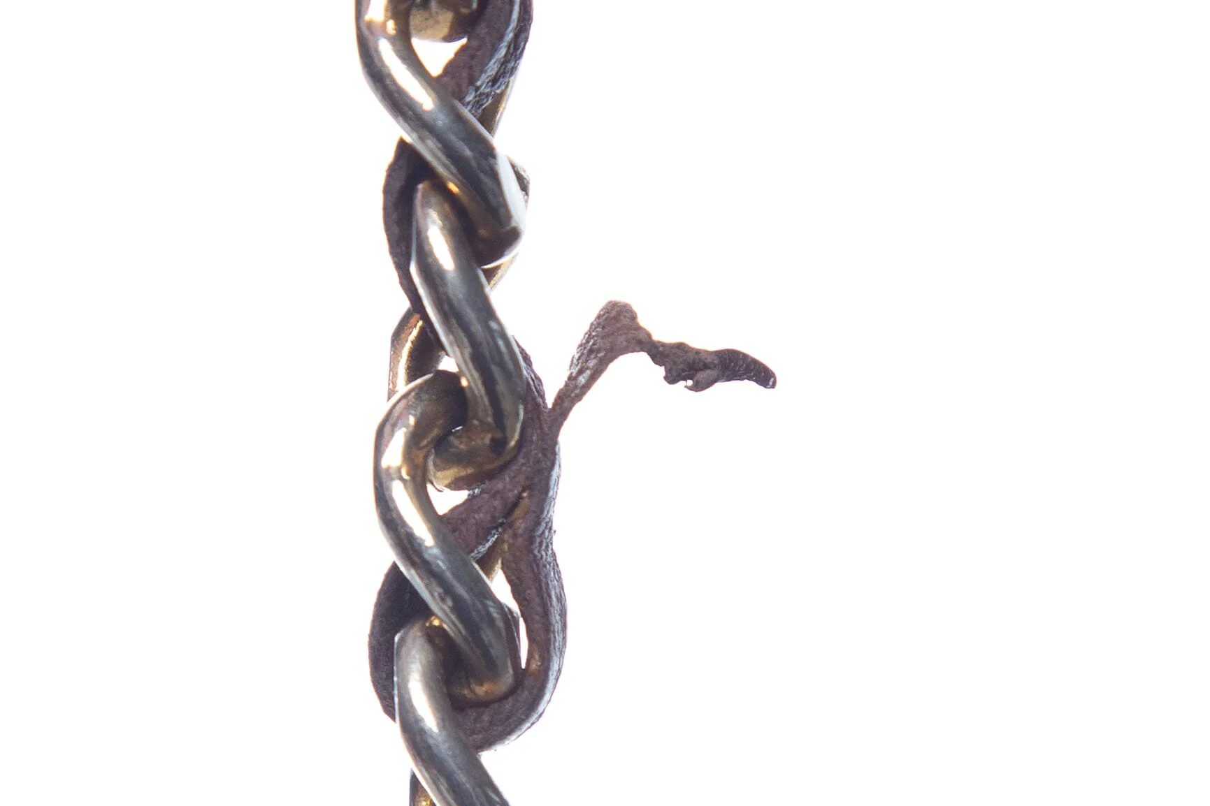Chanel Vintage 1982 Gold Chain Brown Braided Belt - Image 4