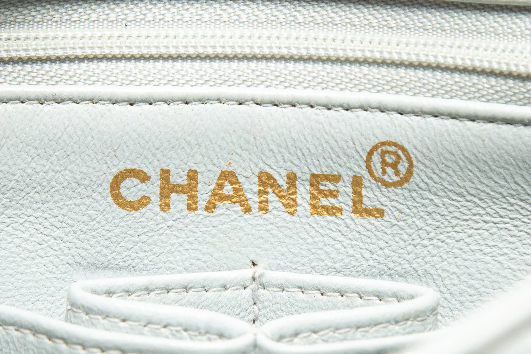 Chanel Vintage (1991-1994) Powder Blue Square Flap Shoulder Bag - Image 9