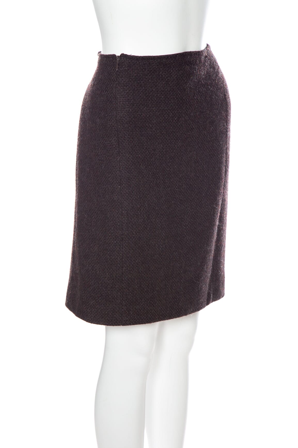 Chanel Vintage 1996 Autumn Brown Tweed Skirt SZ 42 - Image 2