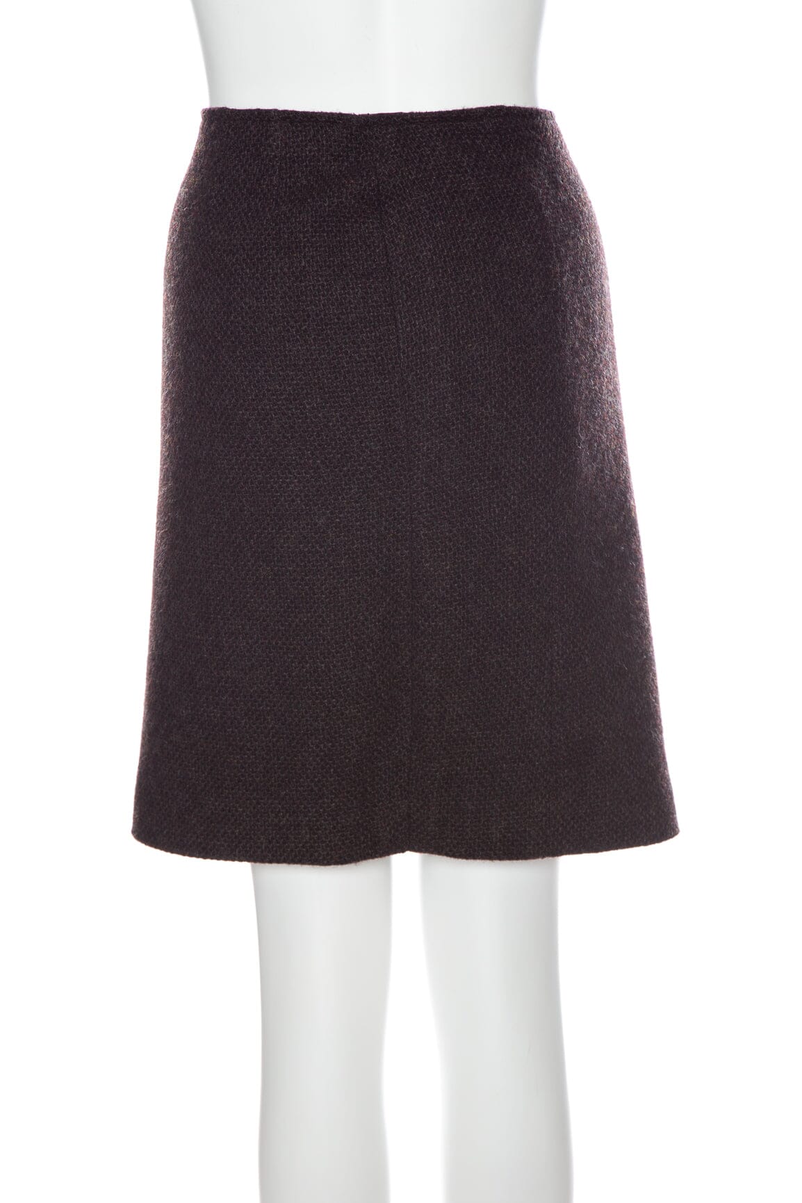 Chanel Vintage 1996 Autumn Brown Tweed Skirt SZ 42 - Image 3