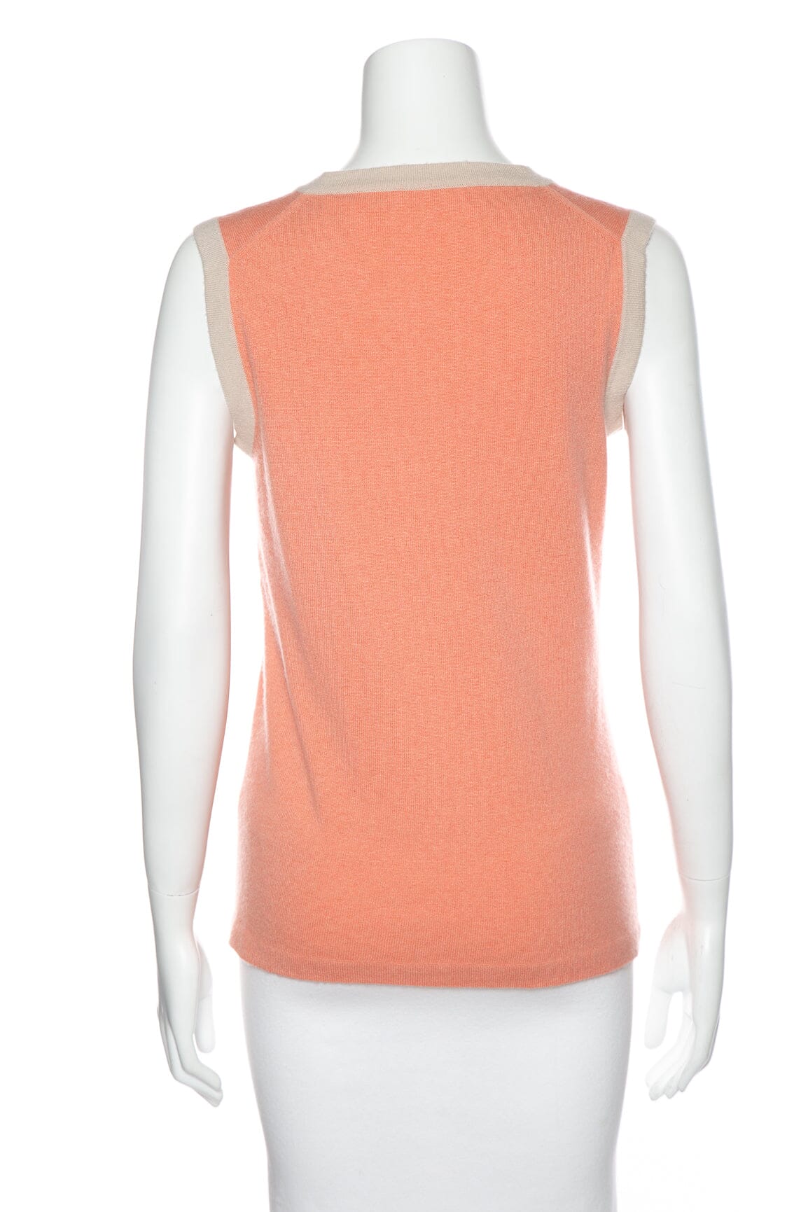 Chanel Vintage 2003 Pink Sweater Cardigan with Matching Tank SZ 42 - Image 3