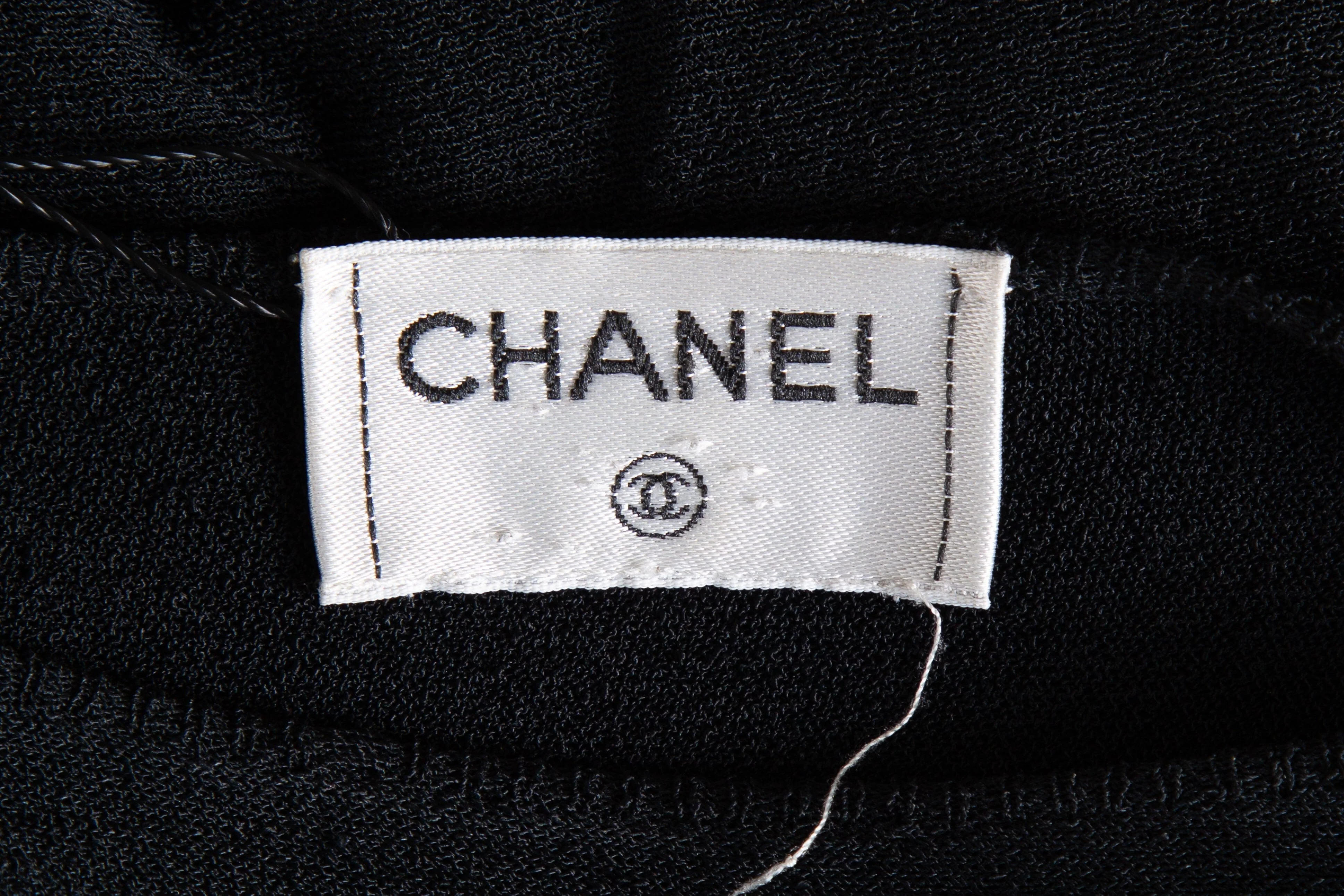Chanel Vintage Black Single Long Sleeve Poncho SZ S - Image 4