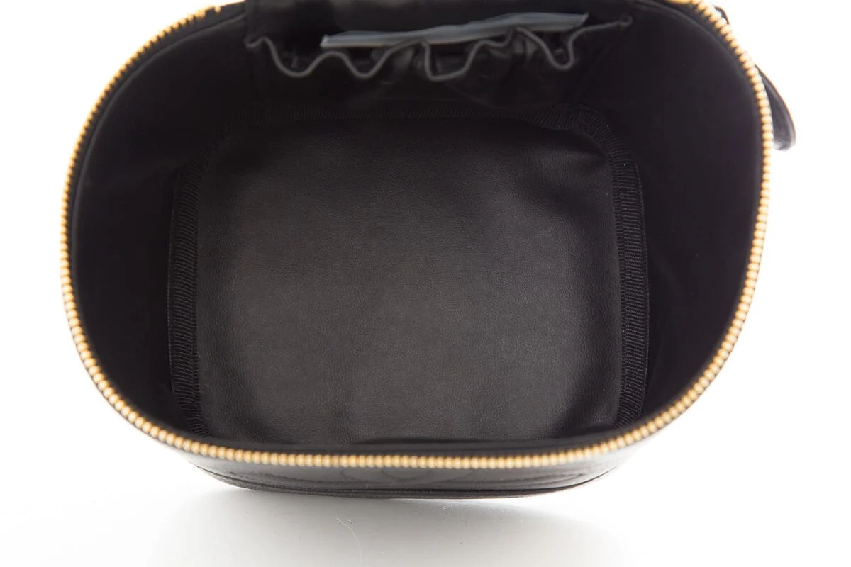 Chanel Vnitage 1996/97 Black Caviar Coco Mark Vertical Vanity Bag - Image 5
