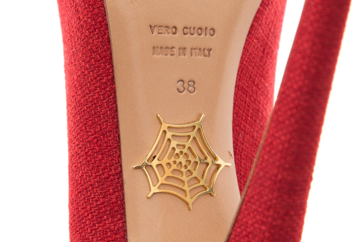 Charlotte Olympia Red Platform Pump SZ 38 - Image 7
