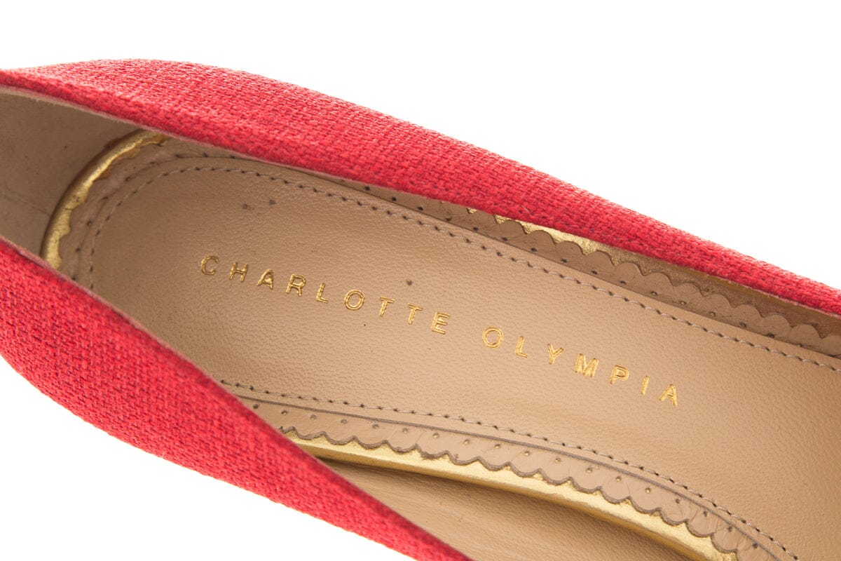 Charlotte Olympia Red Platform Pump SZ 38 - Image 8