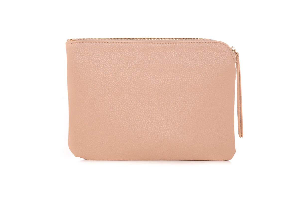 Chloe Nude & White Leather Pouch - Image 4