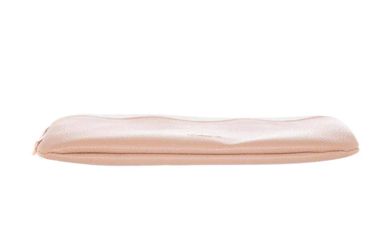 Chloe Nude & White Leather Pouch - Image 5